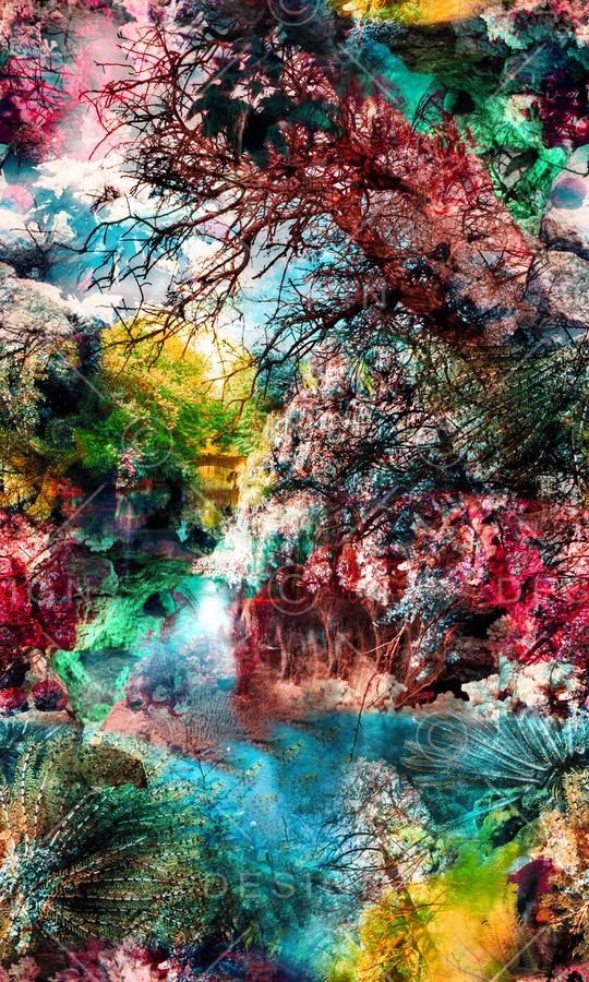 抽象印花华亿平台图片