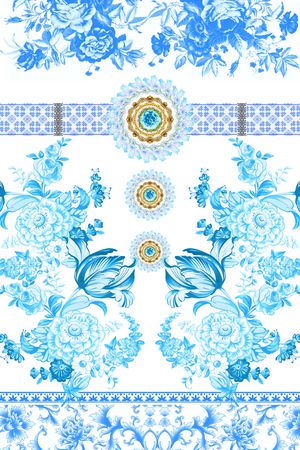 中国风印花华亿平台图片