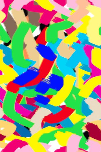 483647-抽象手绘彩色色带条纹