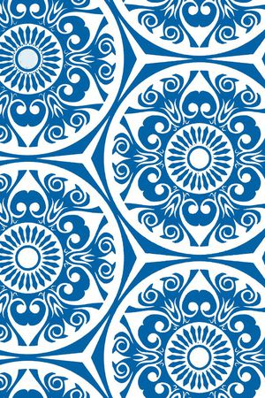 青花瓷印花华亿平台图片