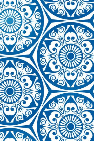 青花瓷印花华亿平台图片