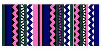 几何 条纹 波浪印花华亿平台图片