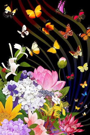 写意印花华亿平台图片