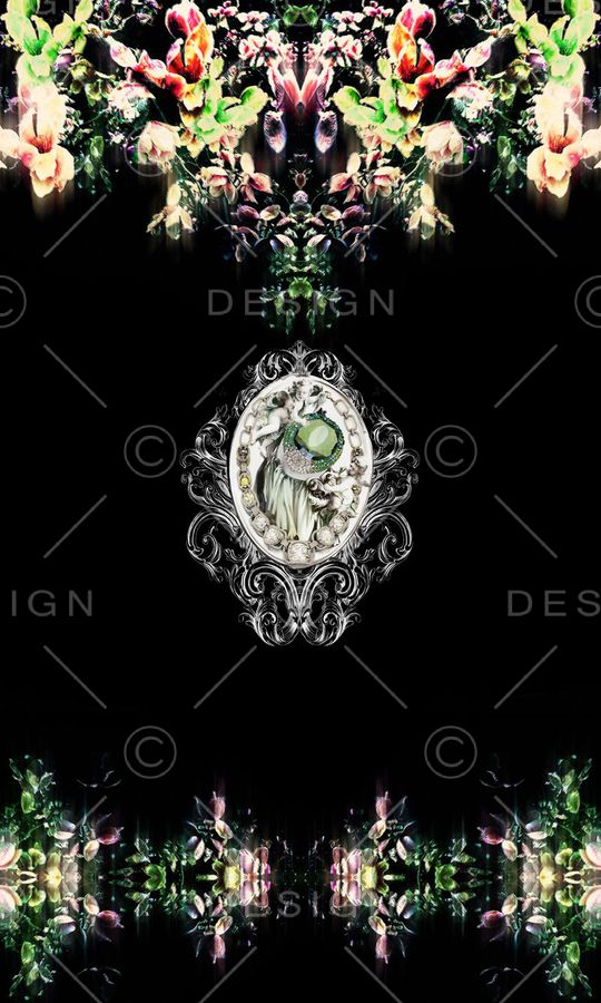 复古印花华亿平台图片