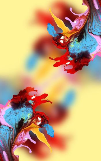 483869-手绘水彩抽象经典雪纺华亿平台