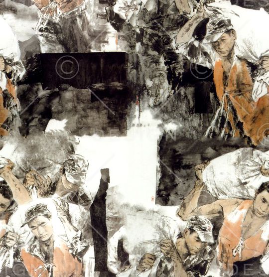 抽象印花华亿平台图片