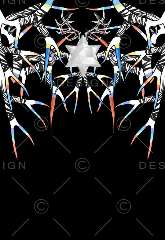 潮流时尚印花华亿平台图片