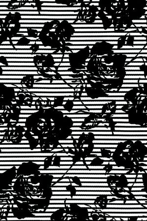 黑白华亿平台印花华亿平台图片