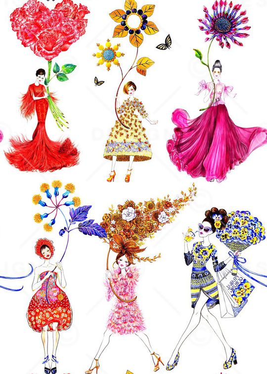 流行时尚印花华亿平台图片