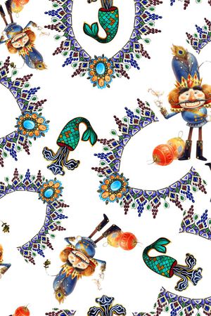 手绘印花华亿平台图片