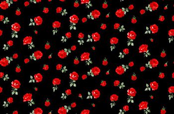 484273-欧美流行时尚手绘小玫瑰花卉印花