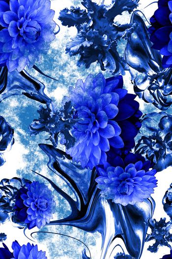 484298-原创时尚大牌花卉肌理喷墨华亿平台