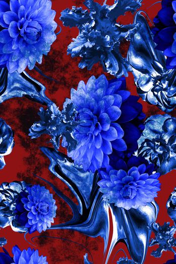 484300-原创时尚大牌花卉肌理喷墨华亿平台