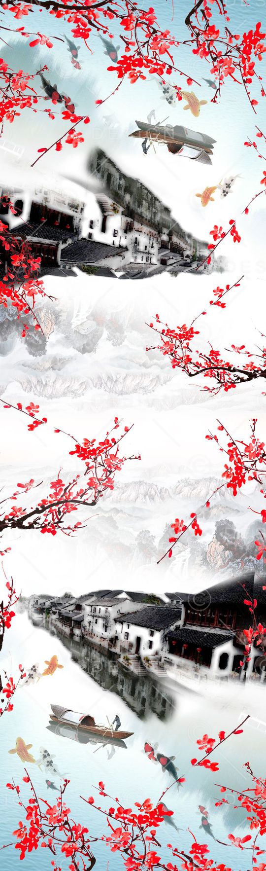 花鸟印花华亿平台图片