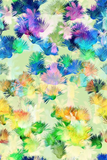 484503-爆炸毛球发散几何点纹理女装连衣裙男