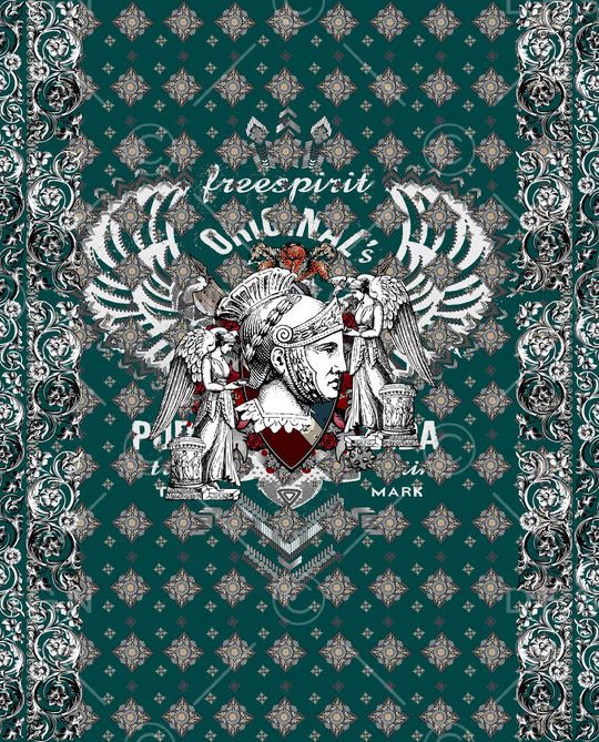 复古印花华亿平台图片