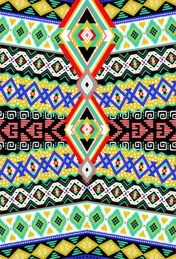 484554-阿茲特克民族定位印花