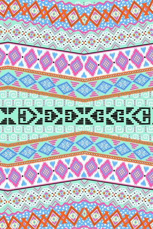 阿茲特克民族印花印花华亿平台图片