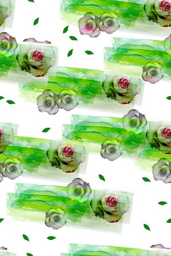 484592-原创时尚大牌几何手绘喷墨笔触清爽花