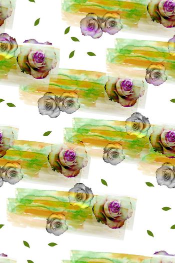 484593-原创时尚大牌几何手绘喷墨笔触清爽花