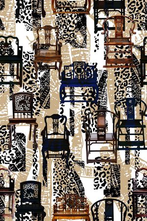 中国风印花华亿平台图片