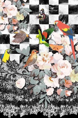 潮流时尚印花华亿平台图片