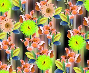 484739-欧美流行时尚手绘花朵印花