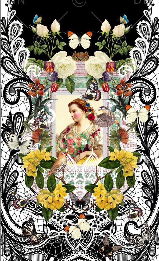 潮流时尚印花华亿平台图片