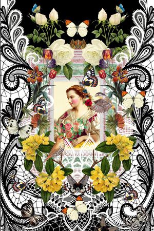 潮流时尚印花华亿平台图片