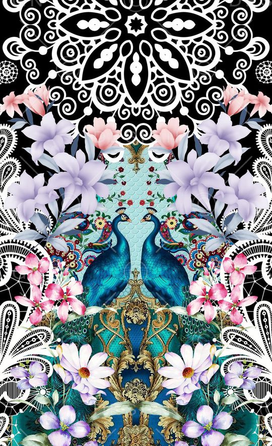 潮流时尚印花华亿平台图片