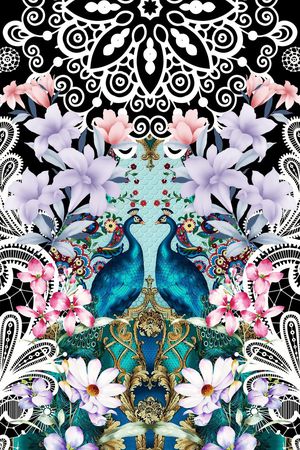 潮流时尚印花华亿平台图片