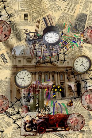 欧式建筑印花华亿平台图片