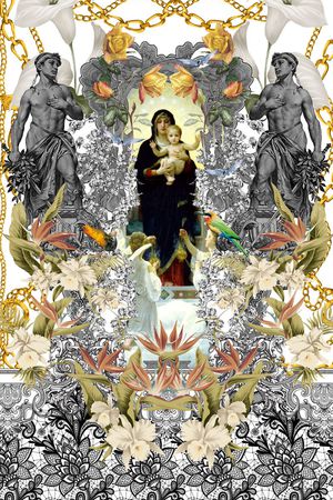 潮流时尚印花华亿平台图片