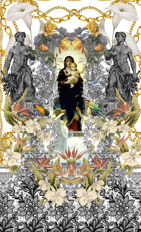 潮流时尚印花华亿平台图片