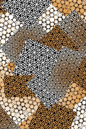 黄黑色系印花华亿平台图片