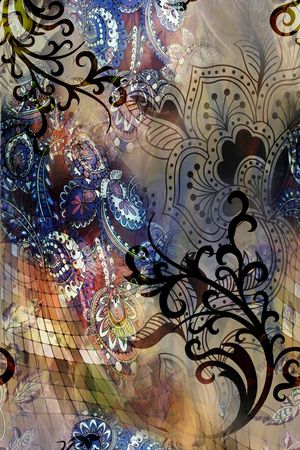 抽象印花华亿平台图片