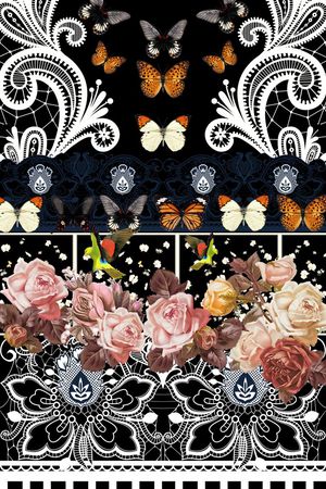 潮流时尚印花华亿平台图片