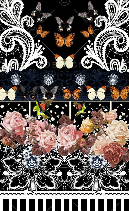 潮流时尚印花华亿平台图片