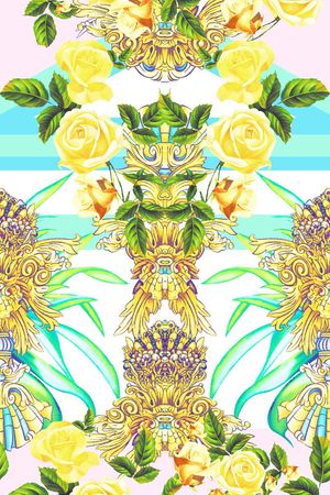 流行时尚印花华亿平台图片