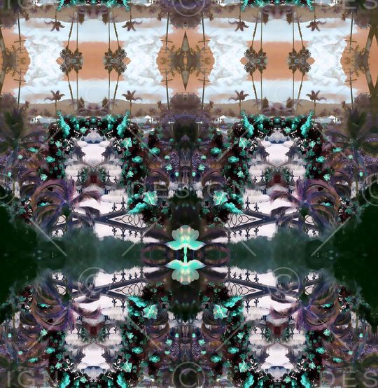 对称抽象印花华亿平台图片