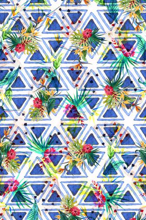 几何印花华亿平台图片