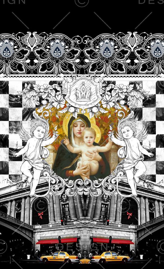 潮流时尚印花华亿平台图片