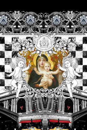 潮流时尚印花华亿平台图片