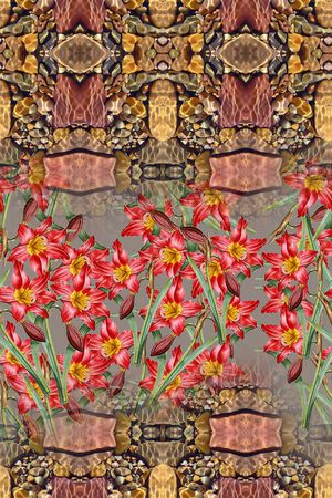 抽象印花华亿平台图片