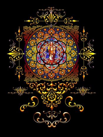 485061-时尚潮流前卫欧式个性花卉