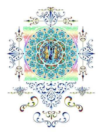 485062-时尚潮流前卫欧式个性花卉