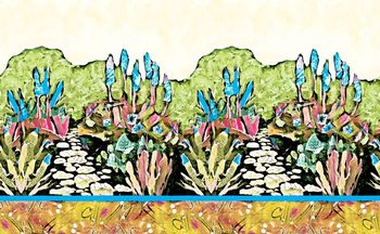 485067-原创时尚绘画花卉景物华亿平台