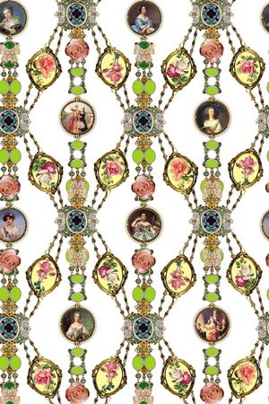 复古印花华亿平台图片