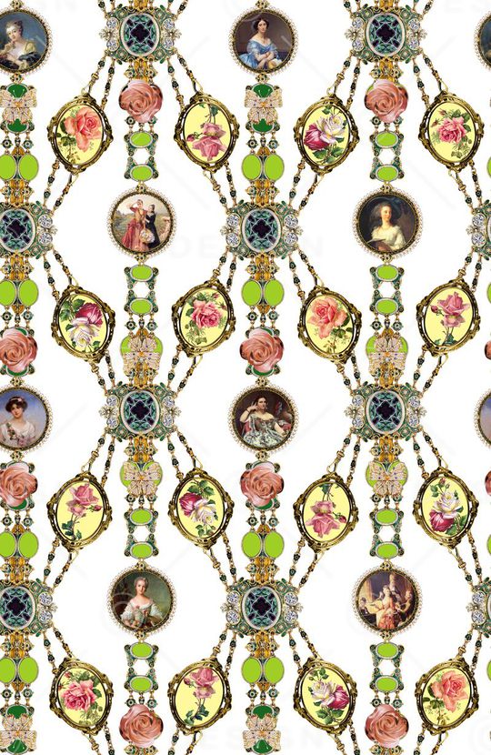 复古印花华亿平台图片