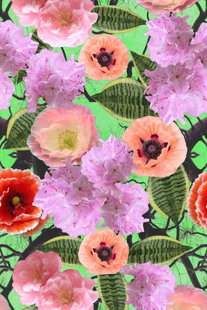 花卉印花华亿平台图片